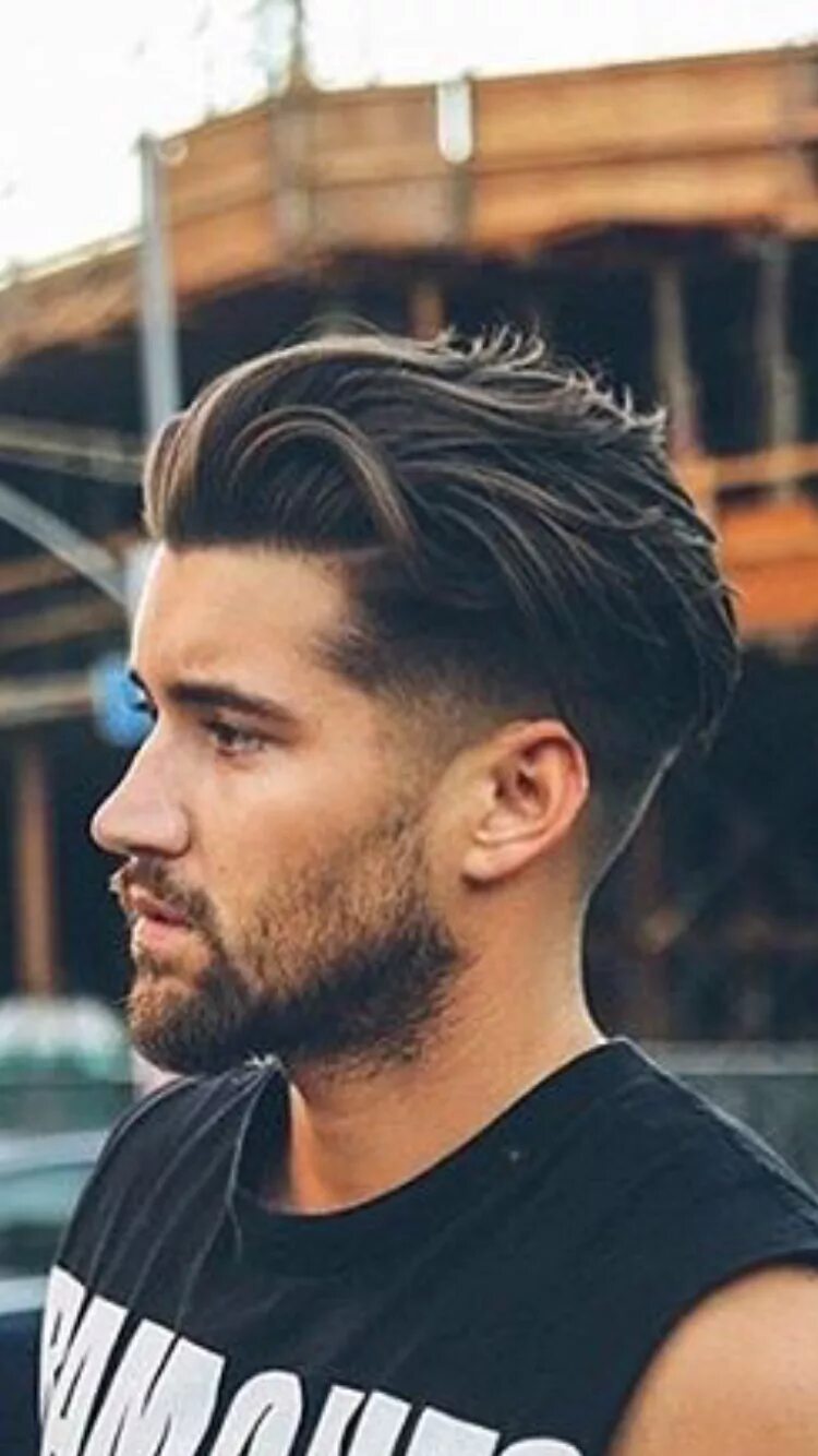 Прическа короткие бока и длинный верх Loading... Hair and beard styles, Long hair styles men, Mens hairstyles