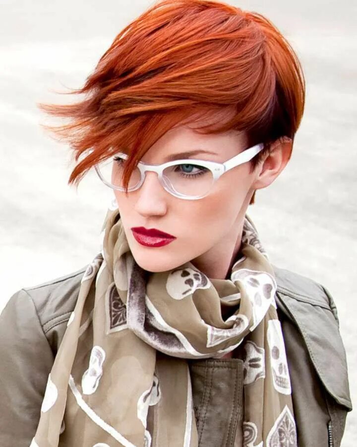 Прическа короткие рыжие волосы Short Hairstyles - 298 Funky short hair, Short hair pixie cuts, Short hair with 