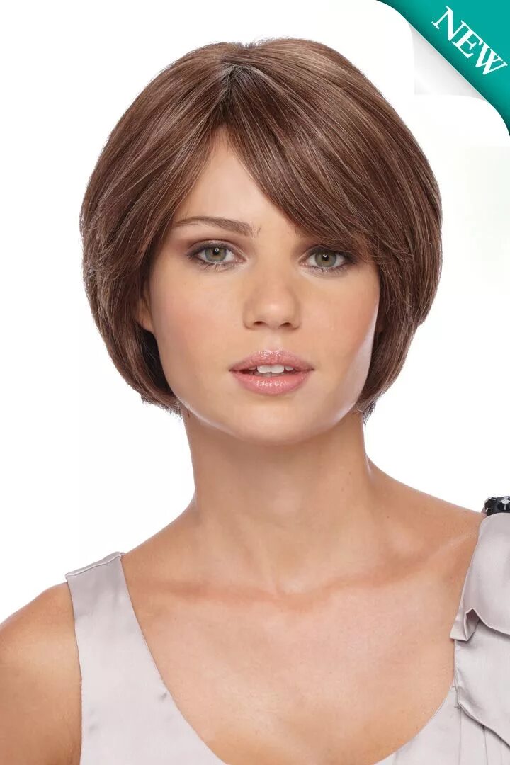 Прическа короткие закрытые уши graduated bob with side swept bangs Front lace wigs human hair, Front hair style