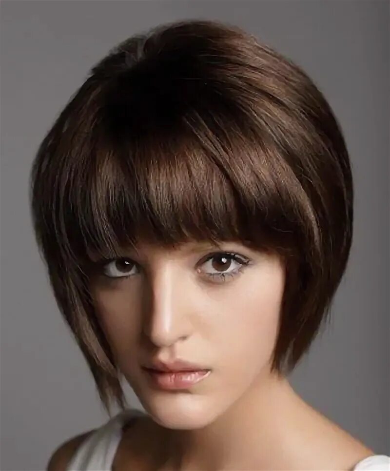 Прическа короткий боб с челкой Image result for short layered bob with bangs for thick hair Short stacked bob h