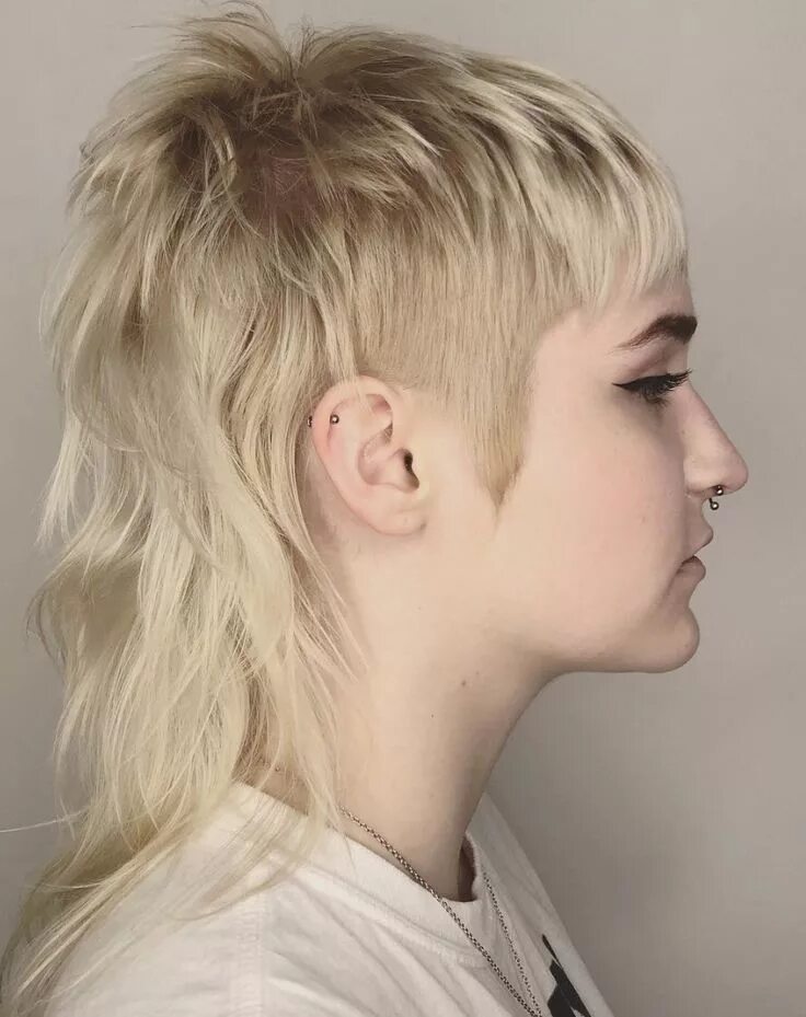 Прическа короткий маллет Pin by Katie Fiore on hair Edgy hair, Mullet haircut, Punk haircut