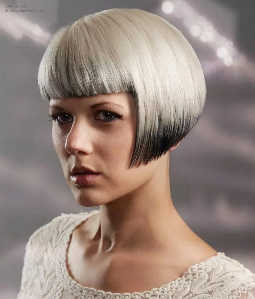 Прическа короткое каре с челкой фото Lip-Length Bob, Short Bangs Short bob hairstyles, Short hair styles, Bob hairsty