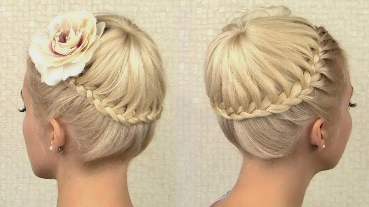 Прическа корзинка на длинные new easy bridal bun hairstyle for medium hair wedding hairstyles hairstyle for g