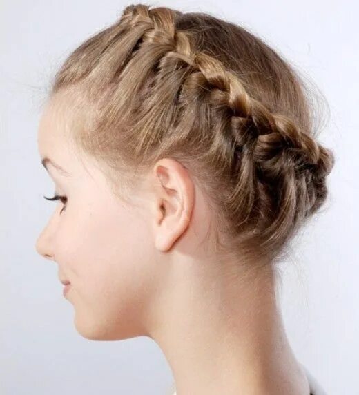 Прическа косичка вокруг головы для девочки 20 Beautiful Braided Hairstyles for Short Hair Frisuren lange haare halboffen ge