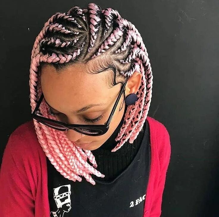 Прическа косички 2024 Pin by Kiara canaan on Healthy hair don't care Bob braids hairstyles, African br