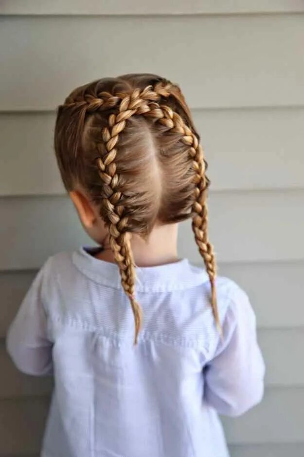 Прическа косички для девочки простая 17 Adorable Hairstyles Your Toddler Girl Will Love