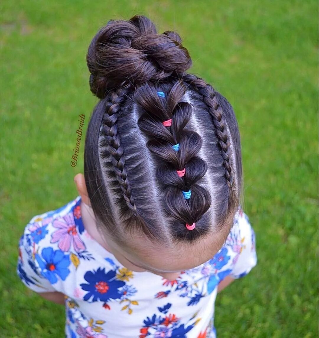 Прическа косички для девочки простая Pin on New hair style ?! Kids hairstyles, Kids braided hairstyles, Baby hairstyl