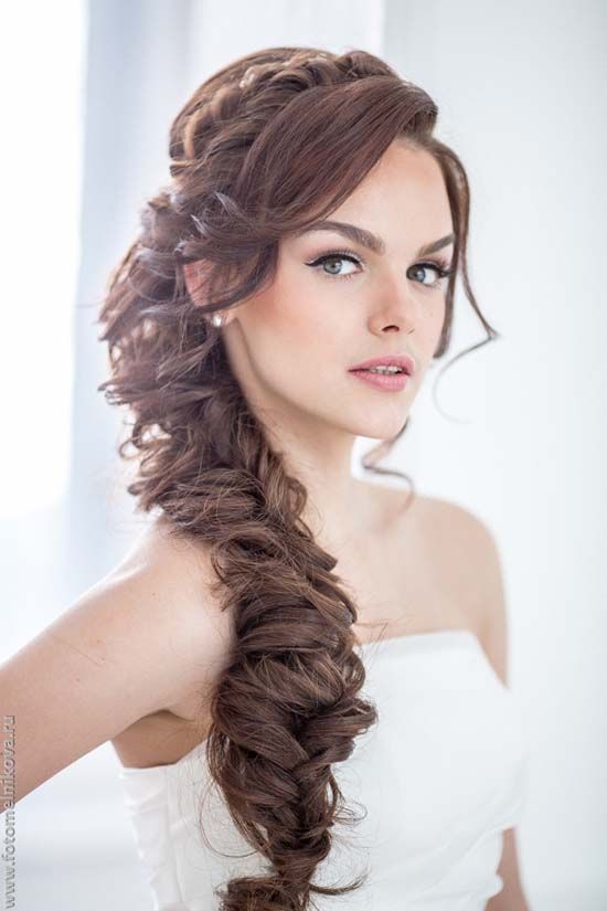 Прическа косы с челкой на длинные Stunning Wedding Hairstyles with Braids For Amazing Look in Your Big Day - Be Mo