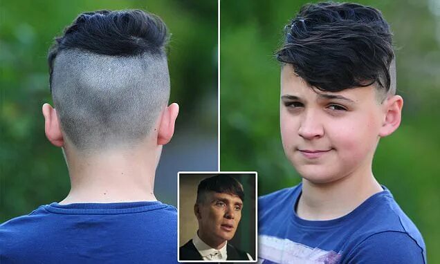 Прическа козырек Stockport boy 'isolated' due to Peaky Blinders haircut