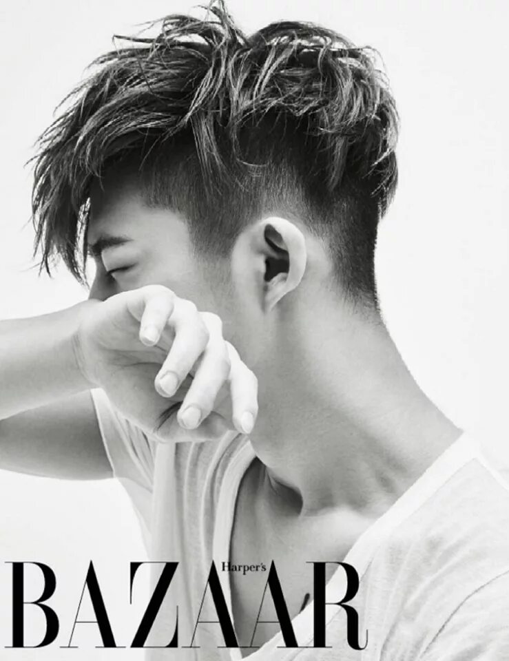 Прическа кпоп мужская #iKON // on Harper's Bazaar Korea February 2016 B.I #kpop Asian men hairstyle, H