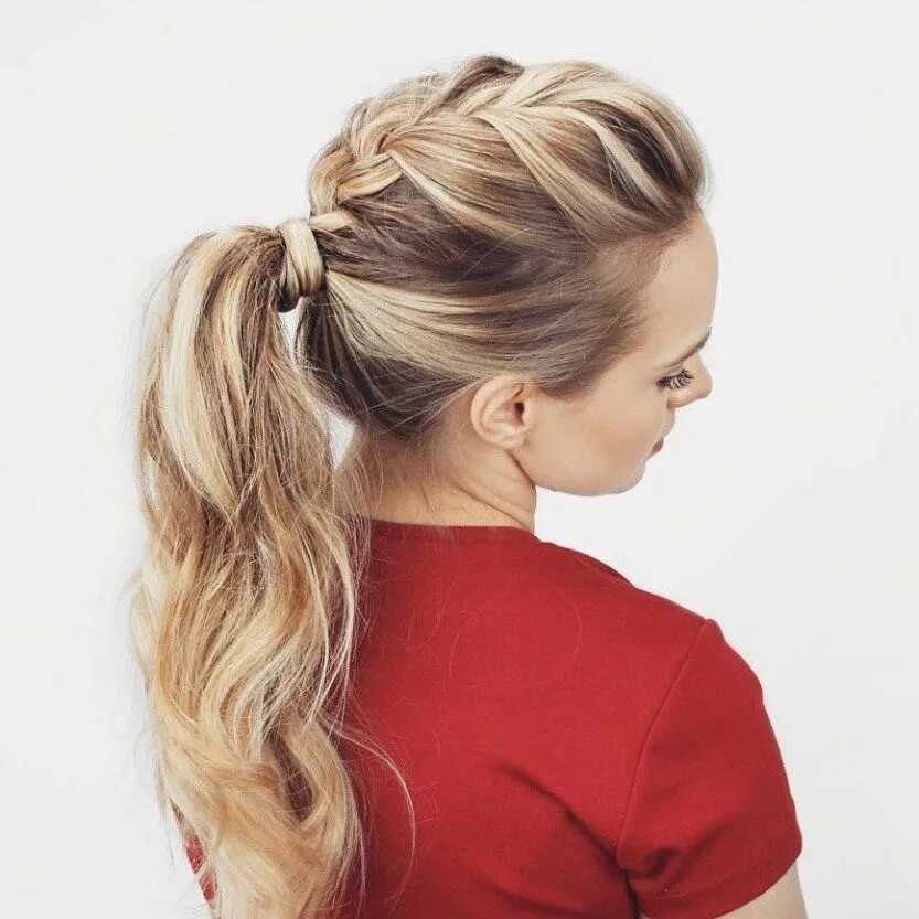 Прическа красивый хвост на средние The 20 Most Alluring Ponytail Hairstyles Ponytail hairstyles easy, Braided ponyt