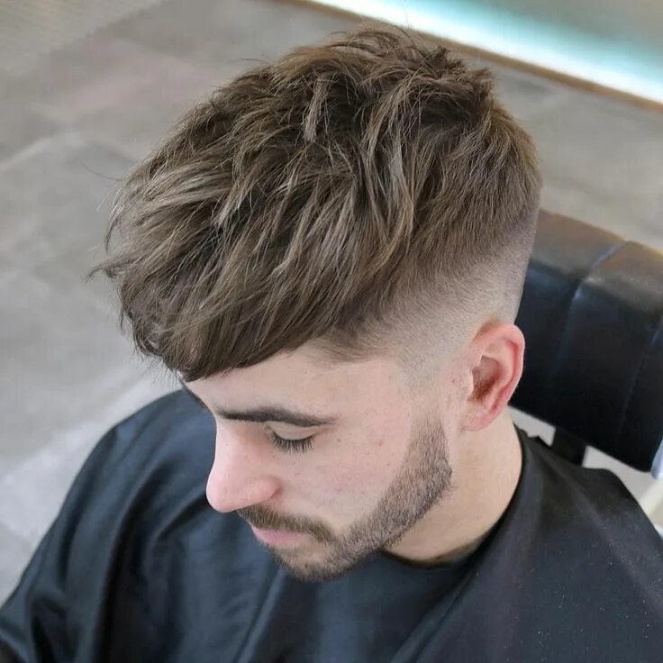 Прическа кроп длинная женская Choppy Taper Fade Caesar haircut, Hair types men, Thick hair styles