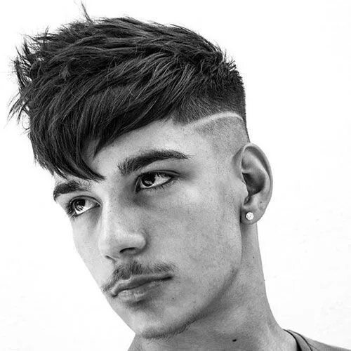 Прическа кроп мужская длинная с челкой FRANJA MASCULINA: Cortes de Cabelo com Franja para Homens, 30 ideias pra inspira