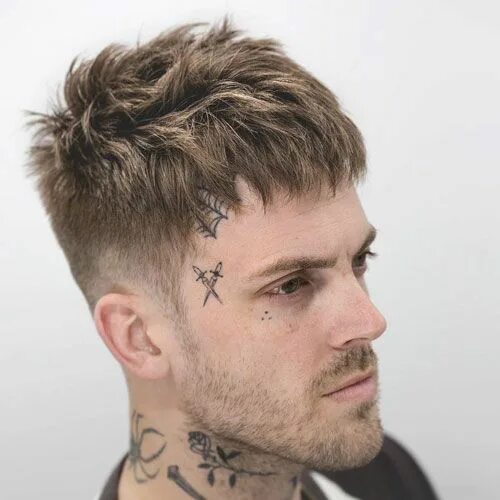 Прическа кроп мужская средняя Messy French Crop Haircut Men - Best Messy Hairstyles For Men: Cool Short, Mediu