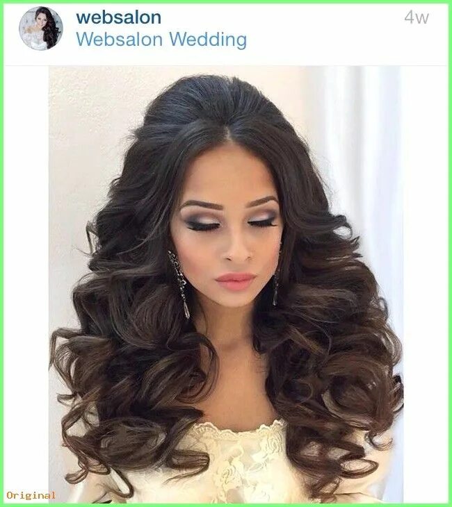 Прическа крупные локоны на длинные 50+ Long Hair - Bridal hair / make-up #formalhairstyleshalfuphalfdown #halfuphal