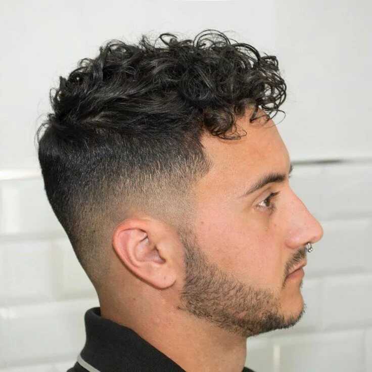 Прическа кудри на короткие волосы мужские Haircuts For Men With Curly Hair High Fade With Curly Hairstyles 1024 × 1024 #me