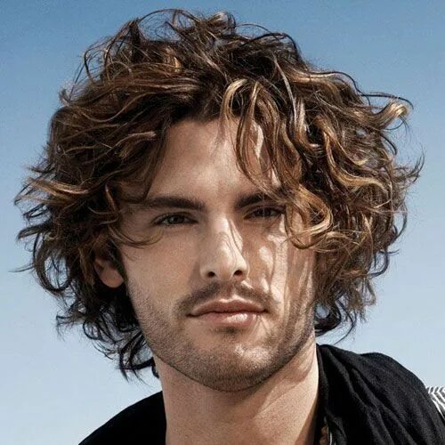 Прическа кудри на средние мужские Men's Medium Curly Hairstyles - Best Curly Hairstyles For Men: Cool Haircuts For