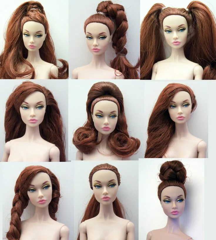 Прическа кукле фото Golden Holiday Hair play Barbie doll hairstyles, Doll hair, Barbie hairstyle