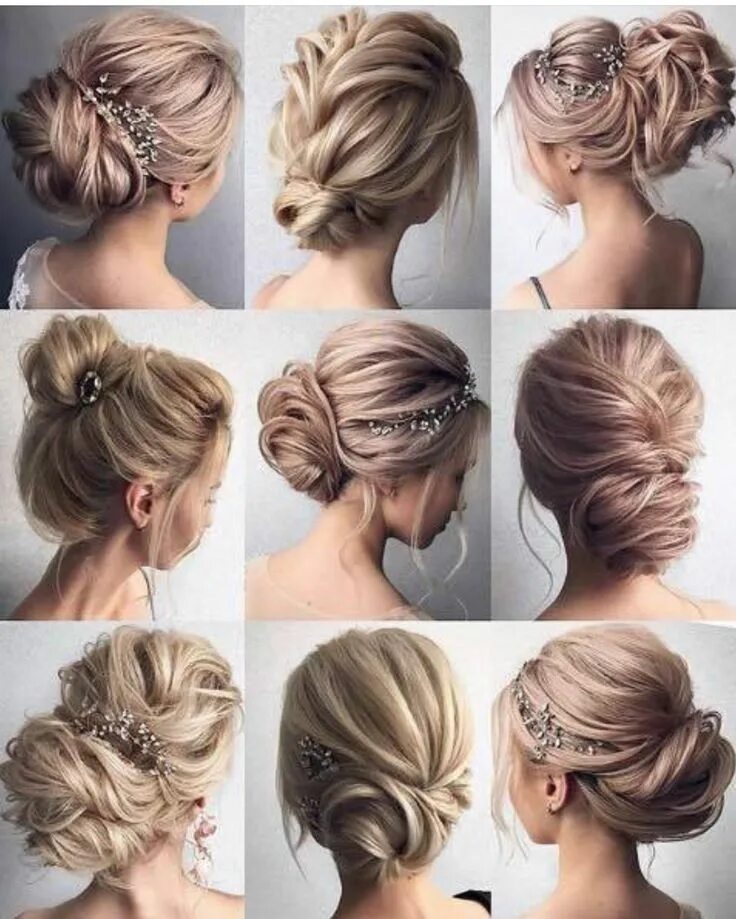 Прическа легкая на свадьбу средние волосы Pin on Hair Unique wedding hairstyles, Wedding haircut, Long hair styles