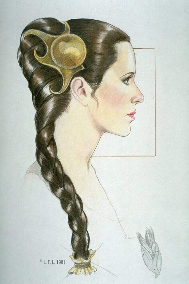 Прическа леи как сделать Fashion Illustrator Marilee Heyer on Her Star Wars: Return of the Jedi Art StarW