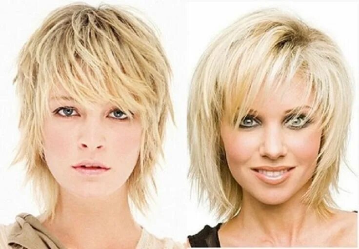 Прическа лесенка на короткие волосы фото Короткие модные стрижки сезона Hairstyles for thin hair, Easy hairstyles, Stylis