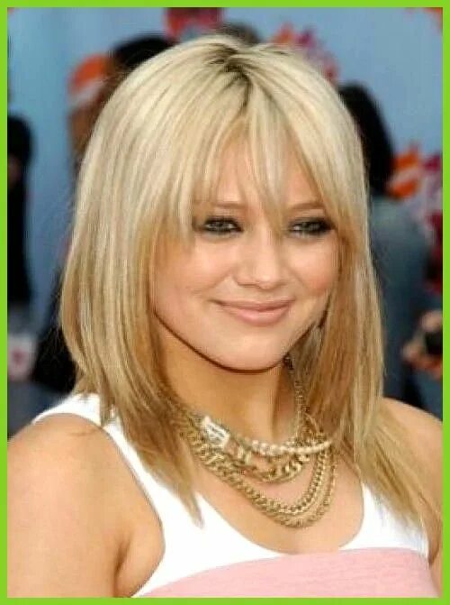 Прическа лесенка на средние волосы Tips for Perfect Blonde Hair Color Hairstyles Weekly Hilary Duff with simple blo