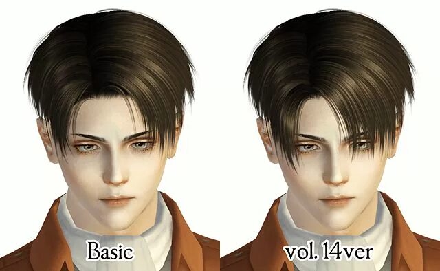 Прическа леви как сделать The Sims3 hairstyle. Shaved scalp version of Levi. Thank you for model's clothin