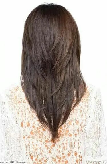 Прическа лисий хвост на средние волосы фото Trendy V Haircut Ideas for Medium Hair with Layers