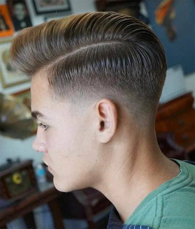 Прическа мальчикам короткие бока The 30 Most Stylish Comb Over Fade Haircuts (2019 Hairstyles Guide) Comb over fa