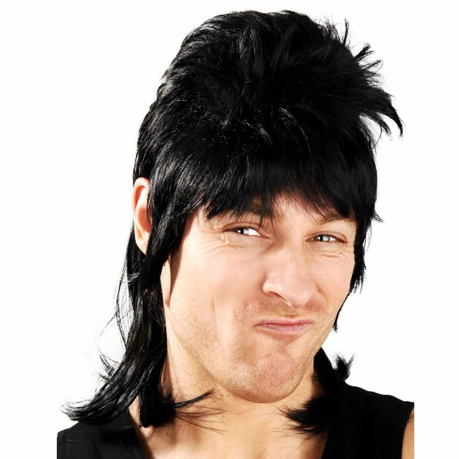 Прическа маллет на средние волосы Black Hair Mullet Wig Top Sellers istgeodez.com