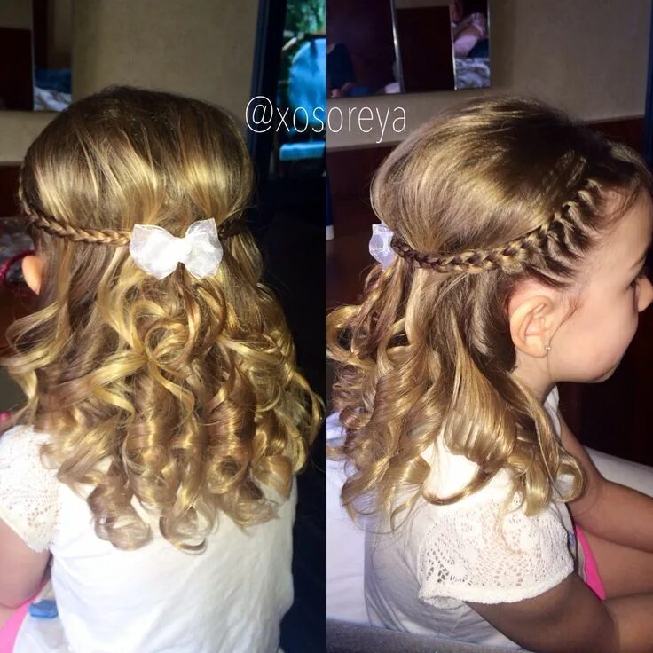 Прическа мальвина для девочки на длинные Flower girl hair styles Girls hairdos, Flower girl hairstyles, Toddler hairstyle