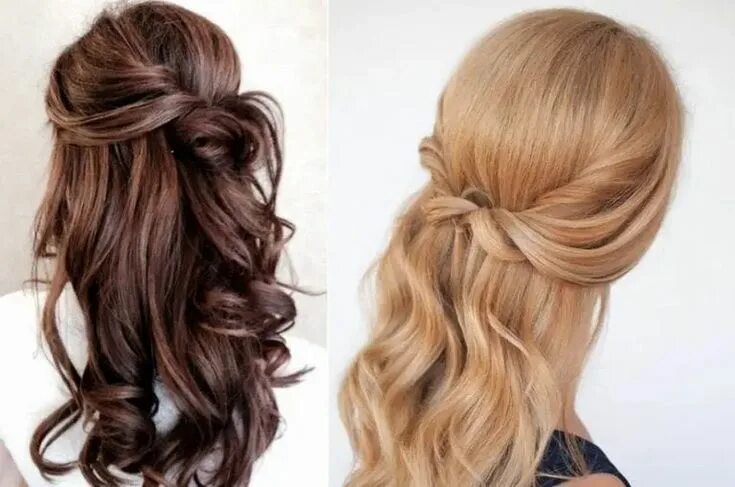 Прическа мальвина для женщин Semirecogidos sencillos - Ideas para las fiestas navideñas Hair styles, Hair tre