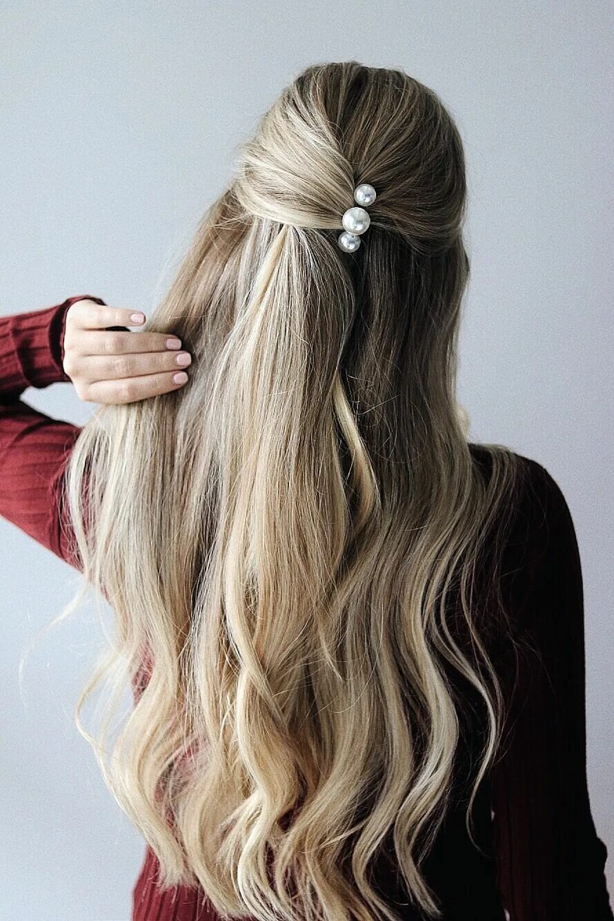 Прическа мальвинка на длинные волосы для женщин FALL HAIR TRENDS - EASY FALL HAIRSTYLES - Alex Gaboury Blonde hair with highligh