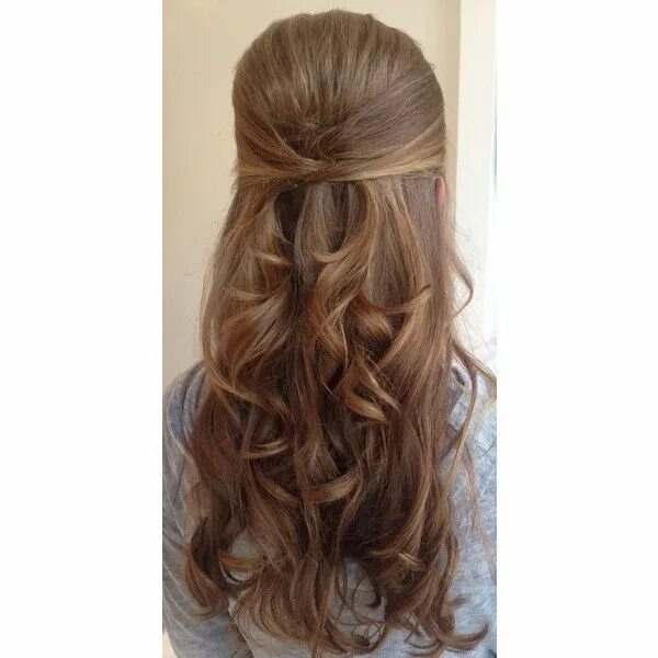 Прическа мальвинка на средние Wedding Hairstyles ❤ liked on Polyvore featuring hair Long curly hair, Down hair