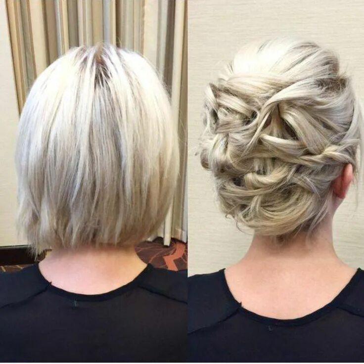 Прическа маме на каре Pin on Coafuri Short hair up, Short hair updo, Short wedding hair