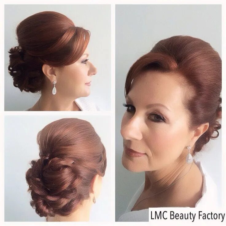 Прическа мамы невесты на длинные волосы Up do hair style mother of the bride LMC Beauty Factory #quinceanerahairstyles M