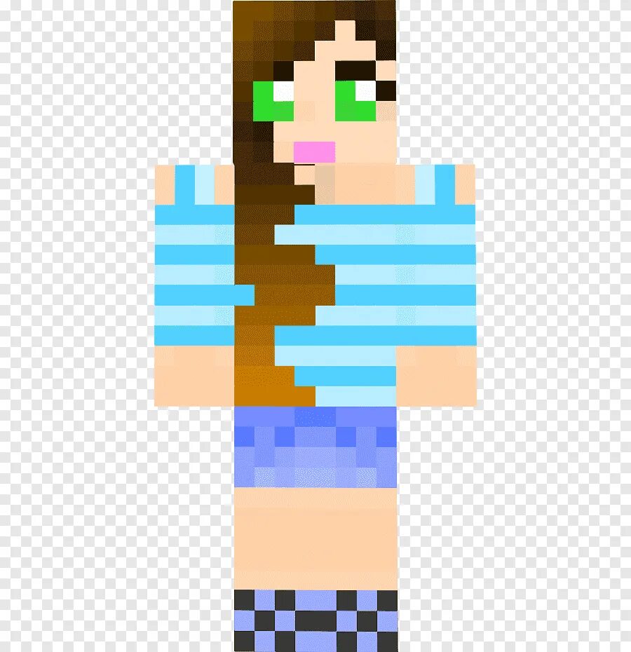 Прическа майнкрафт для девочек Free download Minecraft Brown hair Skin Girl, Girl brown hair, angle, brown png 