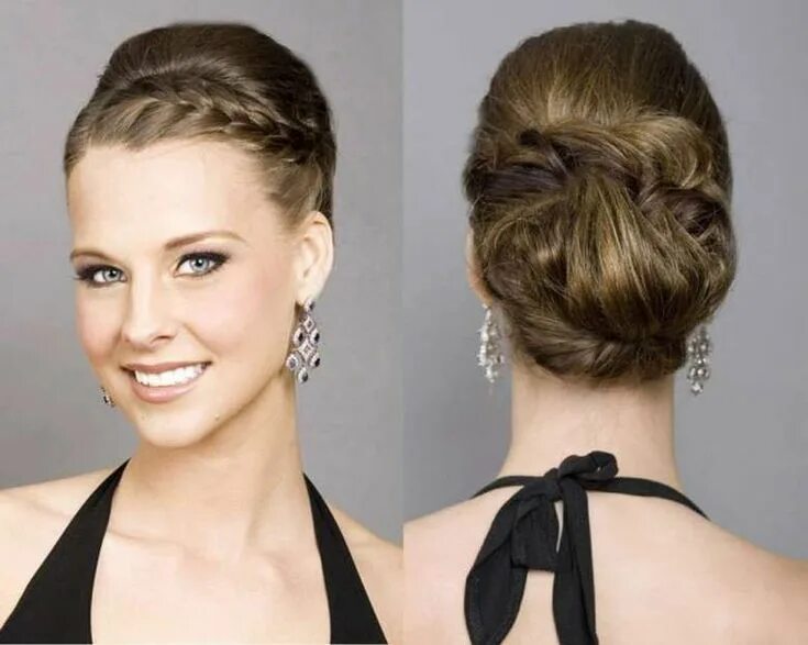 Прическа меньше средних волос Raccolto con treccia - - Raccolto con treccia in 2020 Wedding hairstyles for med