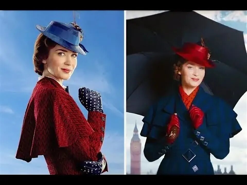 Прическа мэри поппинс как сделать Emily Blunt feared she would 'die' in iconic Mary Poppins flying scenes - YouTub