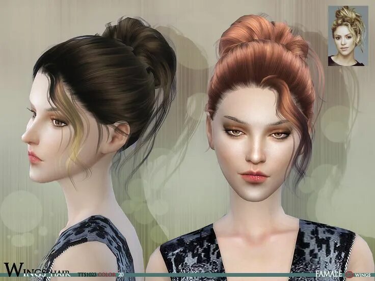 Прическа мод This work has 20 kinds of color Found in TSR Category 'Sims 4 Female Hairstyles'