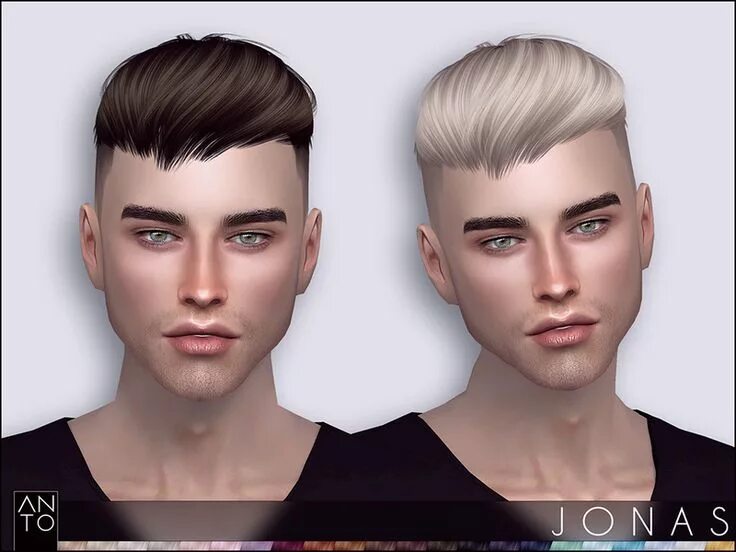 Прическа mod мужская The Sims Resource: Jonas hair by Anto - Sims 4 Hairs Sims hair, Sims 4 hair male