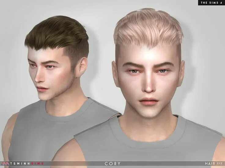 Прическа mod мужская The Sims Resource - Cory ( Hair 111 ) Sims 4 hair male, Sims hair, Mens hairstyl