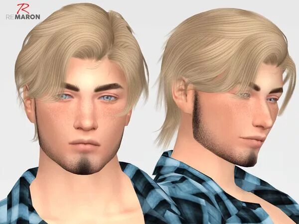 Прическа mod мужская The Sims 4 Wings OE0818 Retexture Sims 4 curly hair, Sims hair, Sims 4 hair male