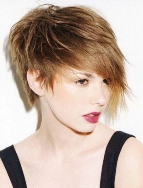 Прическа молодежная женская на короткие волосы Short Choppy Shag Hairstyles 2013 Short Hairstyles 2014 Chic short hair, Edgy sh