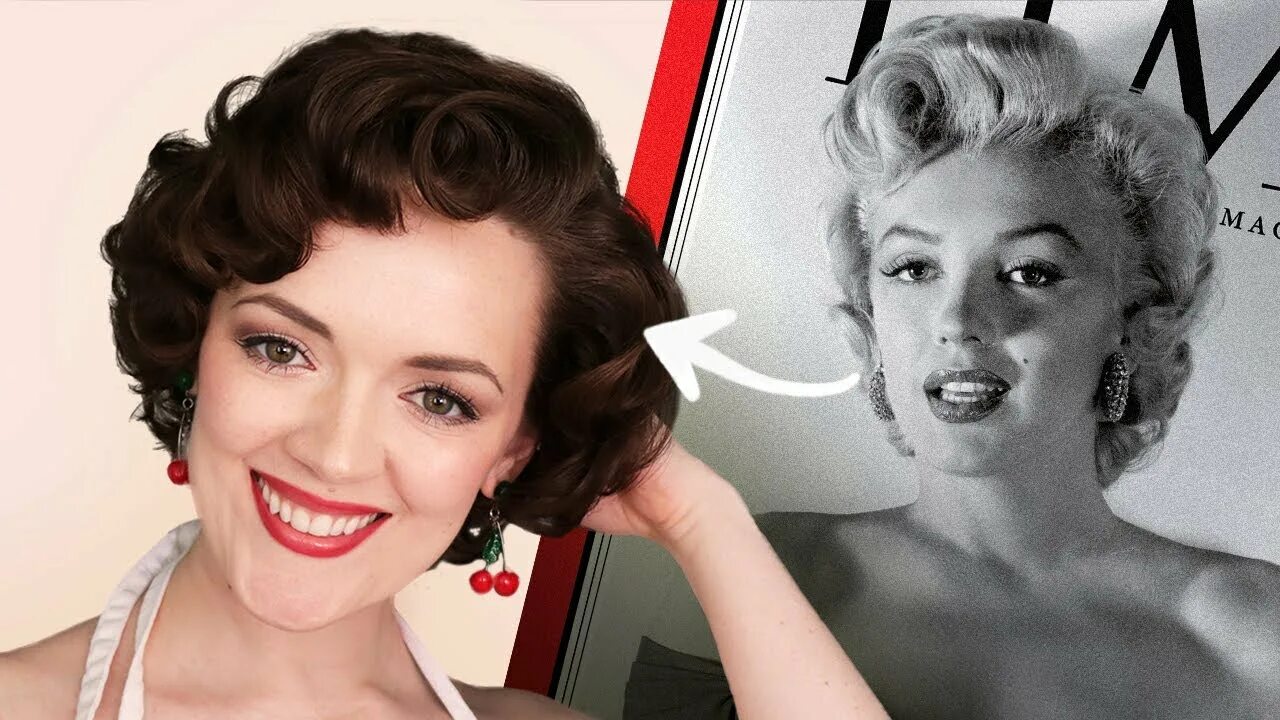 Прическа монро как сделать Marilyn Monroe Hair Tutorial CUT & STYLE - YouTube