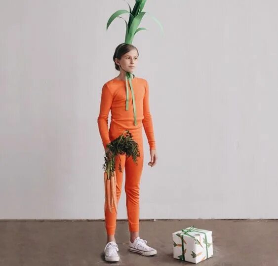 Прическа морковка для девочки DIY Carrot Costume Primary.com Food halloween costumes, Food costumes, Adult cos