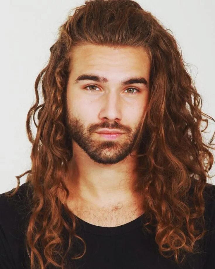 Прическа мужская длинная кудрявая Curly Hair Inspiration for Men