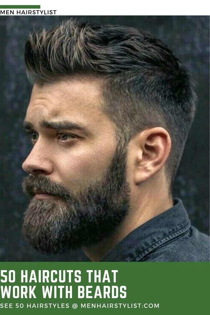 Прическа мужская с бородой фото 50 Celebrity Inspired Hairstyles with Beard Short hair with beard, Hair and bear