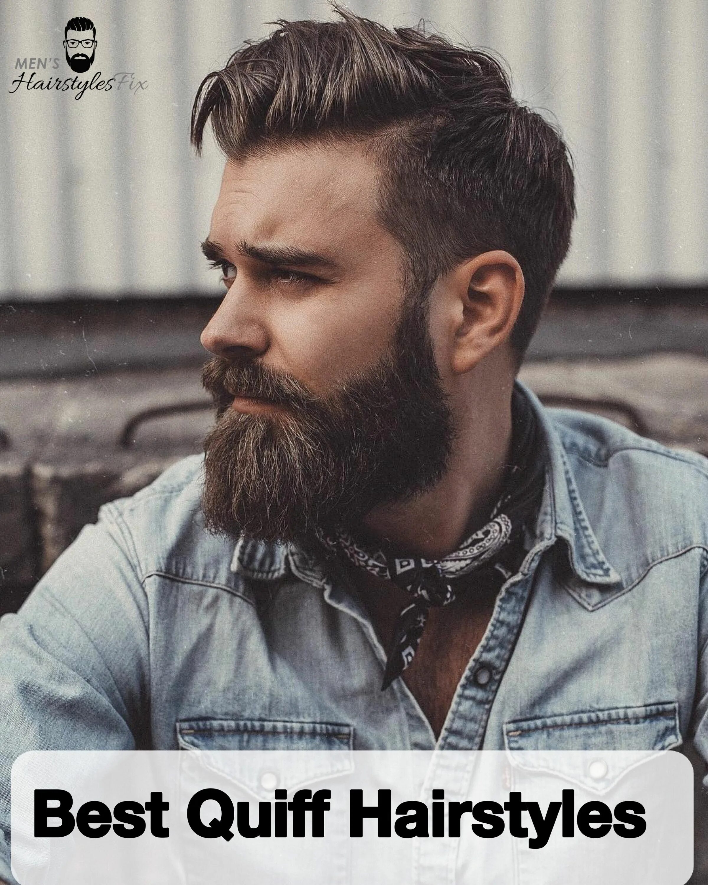 Прическа мужская с бородой фото 15 Quiff Hairstyles We Absolutely Love - Men's Hairstyles Barba e cabelo masculi