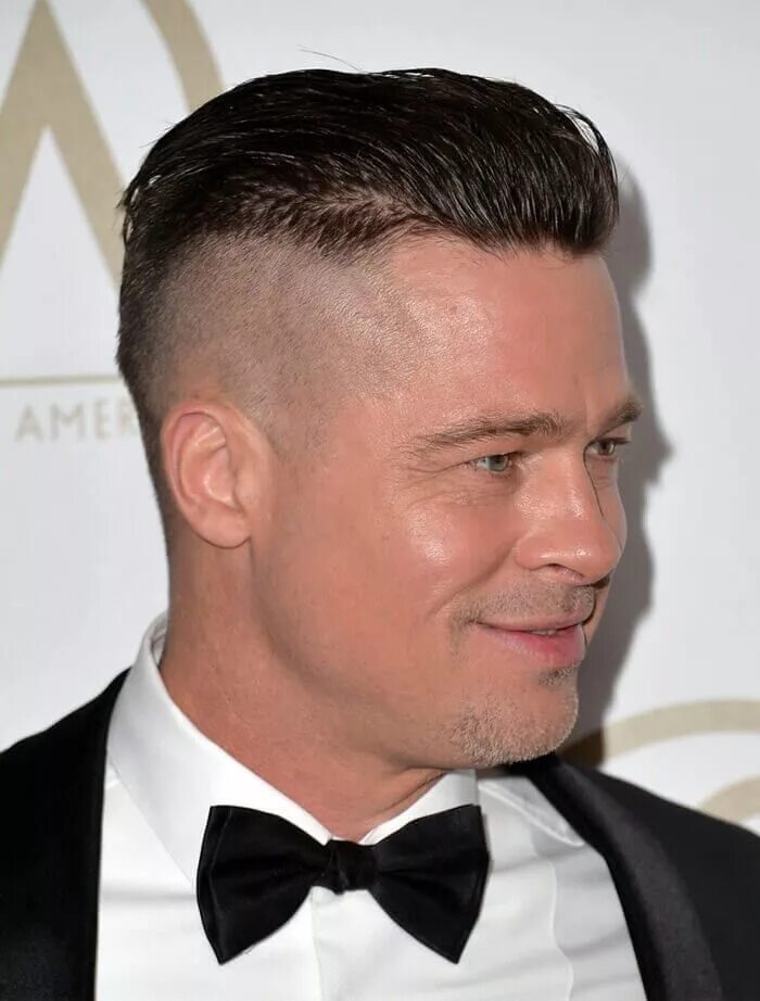 Прическа мужская звезды brad-pitt-undercut-hairstyle Haare, Frisuren